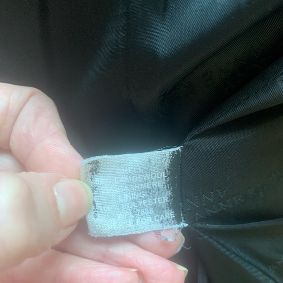 Anne Klein Wool-Cashmere Blend Coat, Black, Sz 6 - Picture 11 of 13